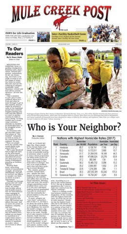 June 2018 Mule Creek Post front page