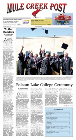 July 2018 Mule Creek Post front page