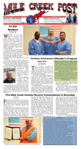 April 2019 Mule Creek Post front page