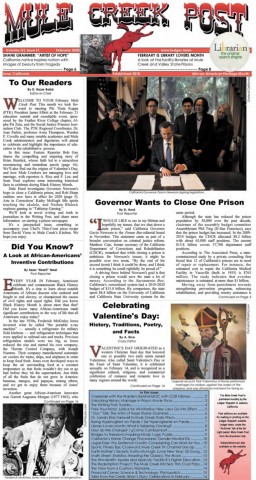 February 2020 Mule Creek Post front page