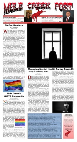 June 2020 Mule Creek Post front page