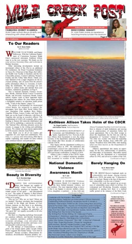 October 2020 Mule Creek Post front page