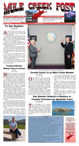 December 2020 Mule Creek Post front page