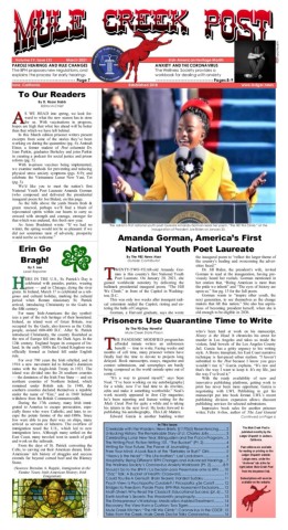 March 2021 Mule Creek Post front page