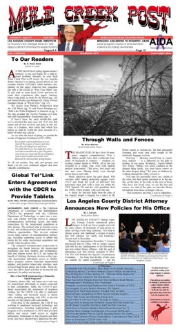April 2021 Mule Creek Post front page