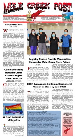 June 2021 Mule Creek Post front page
