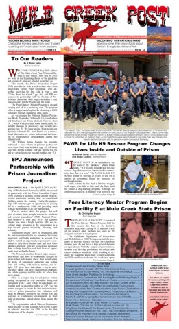 July 2021 Mule Creek Post front page