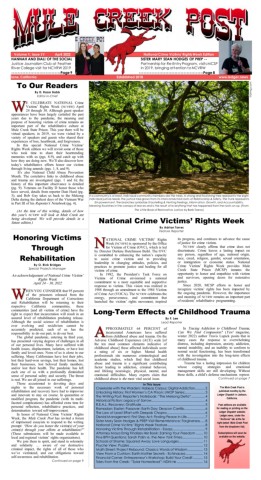 April 2022 Mule Creek Post front page