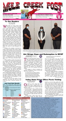October 2022 Mule Creek Post front page