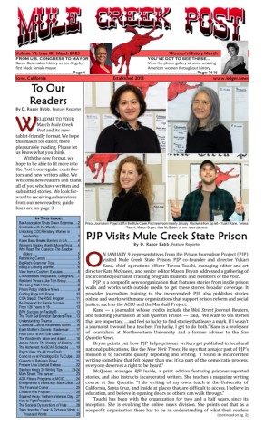March 2023 Mule Creek Post front page