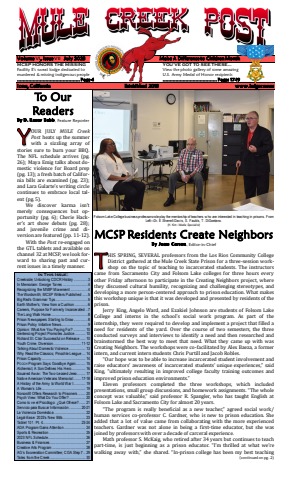 July 2023 Mule Creek Post front page